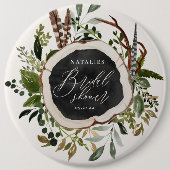 Badge Rond 15,2 Cm Ferme rustique grange douche botanique (Devant)