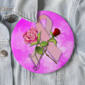 Badge Rond 15,2 Cm Fermeture du survivant du cancer du sein (En situation)