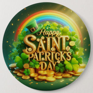 Badge Rond 15,2 Cm Fête de l'arc-en-ciel coloré et capricieux