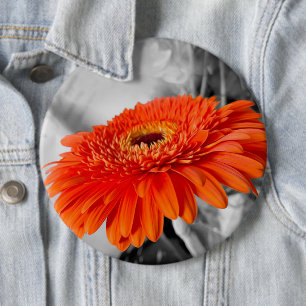 Badge Rond 15,2 Cm Feu sur les pétales