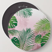 BADGE ROND 15,2 CM FEUILLES 1 (Devant & derrière)