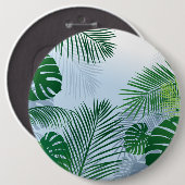 BADGE ROND 15,2 CM FEUILLES 3 (Devant & derrière)