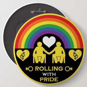 Badge Rond 15,2 Cm Fierté LGBTQ Gay Handelchair
