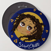 Badge Rond 15,2 Cm fille Chibi (Devant & derrière)