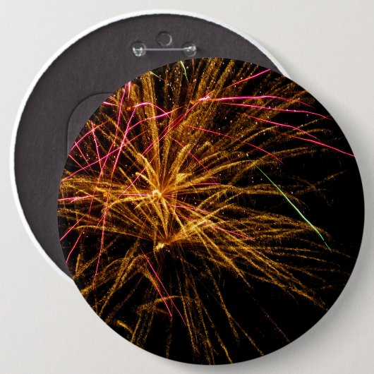 Badge Rond 15,2 Cm Firework 04 (Devant & derrière)