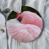 Badge Rond 15,2 Cm Flamant rose (En situation)