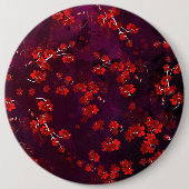 Badge Rond 15,2 Cm Fleur cerise 3 (Devant)