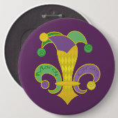 Badge Rond 15,2 Cm Fleur de Jester (Devant & derrière)