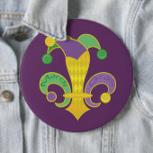 Badge Rond 15,2 Cm Fleur de Jester (En situation)