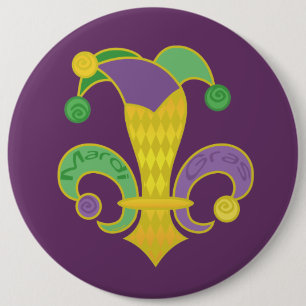 Badge Rond 15,2 Cm Fleur de Jester