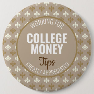 Badge Rond 15,2 Cm Fleur de lis Conseils appréciés Financement univ