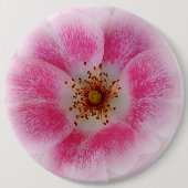 Badge Rond 15,2 Cm fleur rose (Devant)