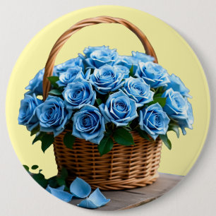 Badge Rond 15,2 Cm Fleurs