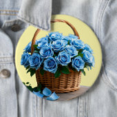 Badge Rond 15,2 Cm Fleurs (En situation)