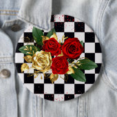 Badge Rond 15,2 Cm fleurs (En situation)