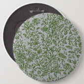 Badge Rond 15,2 Cm Fleurs décoratives 11 (Devant & derrière)