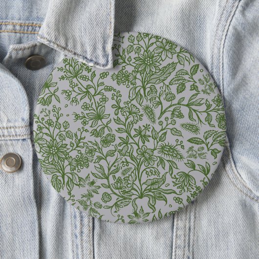 Badge Rond 15,2 Cm Fleurs décoratives 11 (En situation)