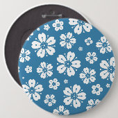 Badge Rond 15,2 Cm Fleurs Motif 5 (Devant & derrière)
