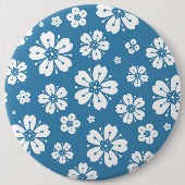 Badge Rond 15,2 Cm Fleurs Motif 5 (Devant)