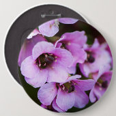 Badge Rond 15,2 Cm Fleurs sauvages violets (Devant & derrière)