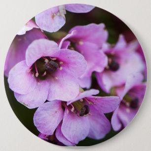 Badge Rond 15,2 Cm Fleurs sauvages violets