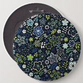 Badge Rond 15,2 Cm Floral 3D Wall (Devant & derrière)