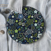 Badge Rond 15,2 Cm Floral 3D Wall (En situation)