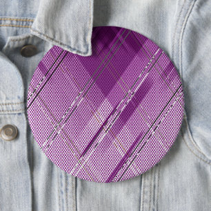 Badge Rond 15,2 Cm Fond à rayures diagonales 8