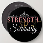 Badge Rond 15,2 Cm Force, esprit, solidarité (Devant & derrière)