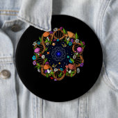 Badge Rond 15,2 Cm Forêt d'ADN (En situation)