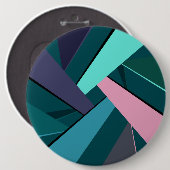 Badge Rond 15,2 Cm Forme géométrique Abstraite 6 (Devant & derrière)