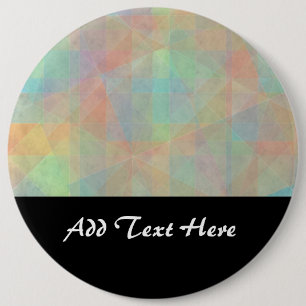 Badge Rond 15,2 Cm Formes Aquarelles Pastel Art Abstrait
