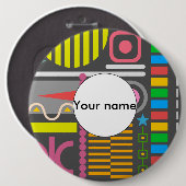 Badge Rond 15,2 Cm Formes diverses (Devant & derrière)