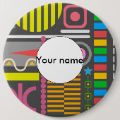 Badge Rond 15,2 Cm Formes diverses (Devant)