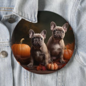 Badge Rond 15,2 Cm Français Chien Chien Chien Chien Chien Puppy Autom (En situation)