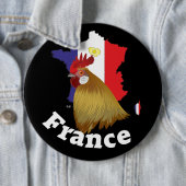 Badge Rond 15,2 Cm France Button (En situation)
