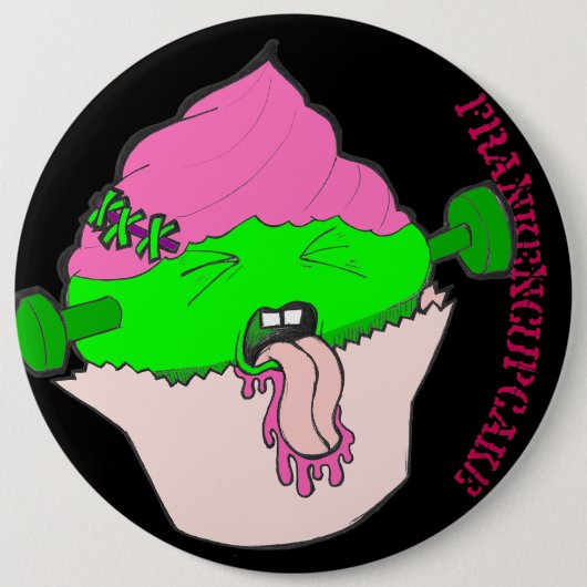 Badge Rond 15,2 Cm Frankencupcake Button (Devant)
