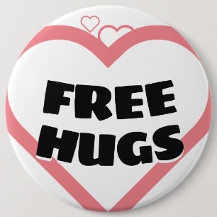 Badge Rond 15,2 Cm Free Hugs