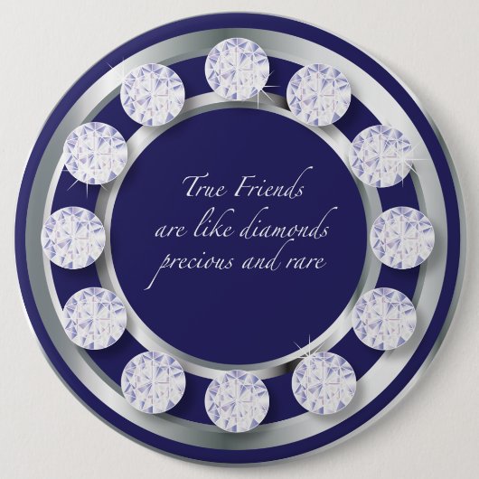 Badge Rond 15,2 Cm Friendship Diamond (Devant)