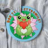 Badge Rond 15,2 Cm Frog Love (En situation)