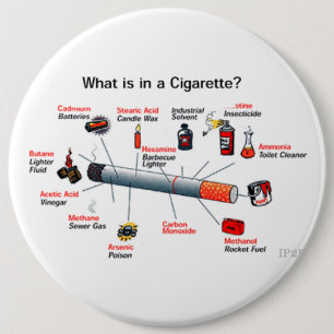 Badge Rond 15,2 Cm fumée