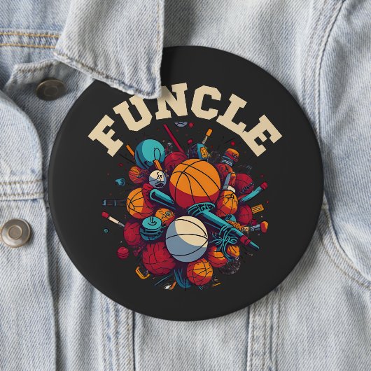 Badge Rond 15,2 Cm Funcle (En situation)