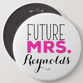 Badge Rond 15,2 Cm Future Mme (Devant & derrière)