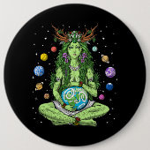 Badge Rond 15,2 Cm Gaia Mère Déesse Terre (Devant)