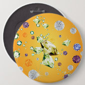 Badge Rond 15,2 Cm Galaxie de diamant 7 (Devant & derrière)