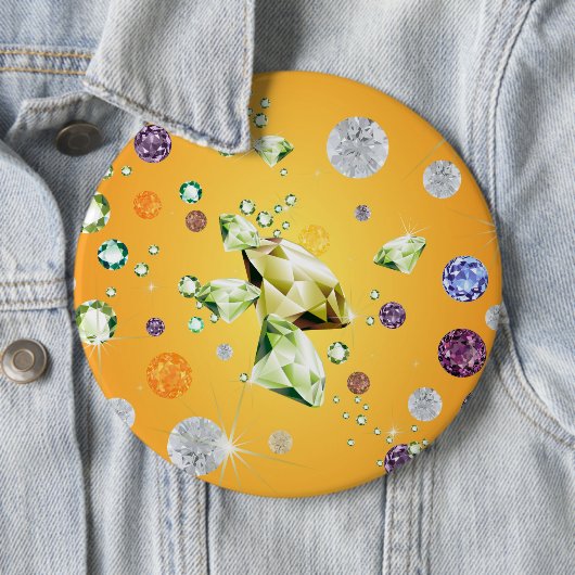 Badge Rond 15,2 Cm Galaxie de diamant 7 (En situation)