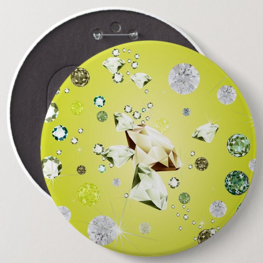 Badge Rond 15,2 Cm Galaxie de diamant 8 (Devant & derrière)