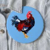 Badge Rond 15,2 Cm Gallinaceous (En situation)