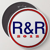 Badge Rond 15,2 Cm Gant Paul R&R (Devant & derrière)