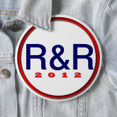 Badge Rond 15,2 Cm Gant Paul R&R (En situation)